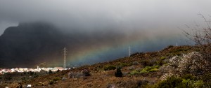 Regenbogen über Santiago del Teide