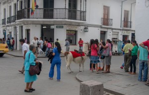 Popayán - belebte Straßen