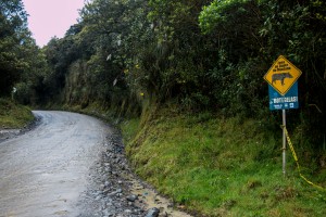 Fahrt von San Augustin nach Popayán auf einer Piste